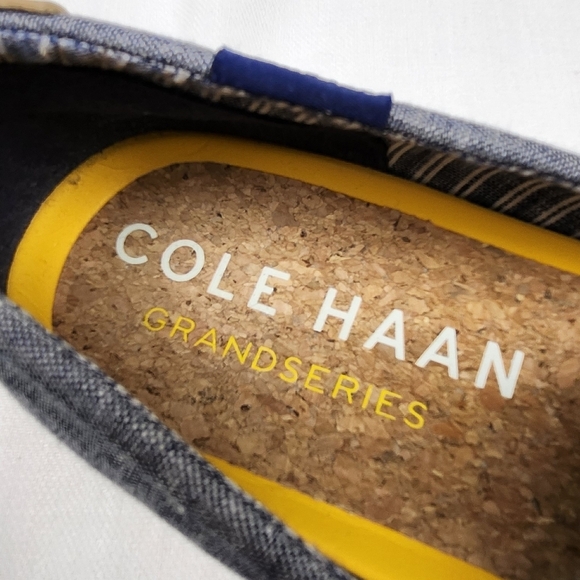 Cole Haan Grandseries Blue & White Casual Slip On Loafer. - Picture 8 of 12